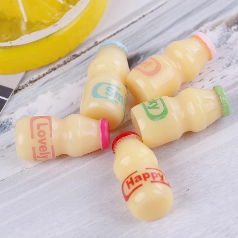 5Pcs/lot 1/6 Doll Wine Water Yakult Milk Drink Bottle Food for Barbie Blyth OB Pretend Play Kitchen Toy Dollhouse Miniature
