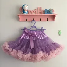 Пышные шифоновые юбки-американки для маленьких девочек; нарядные юбки-пачки принцессы; балетная танцевальная одежда; 12 месяцев-8 лет; 19 цветов;