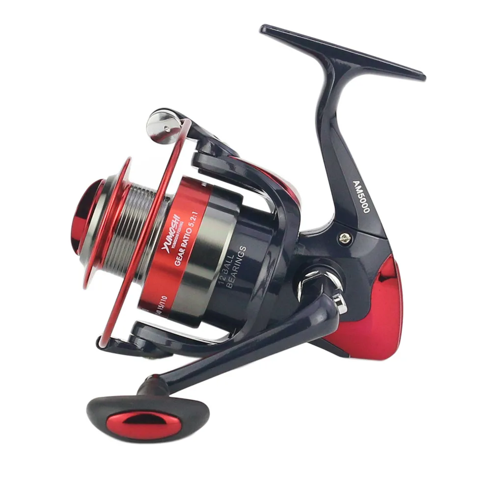 

YUMOSHI 2019 New Spinning Fishing Reel 12BB Bearing Balls Metal Spinning Reel Boat Rock Fishing Wheel