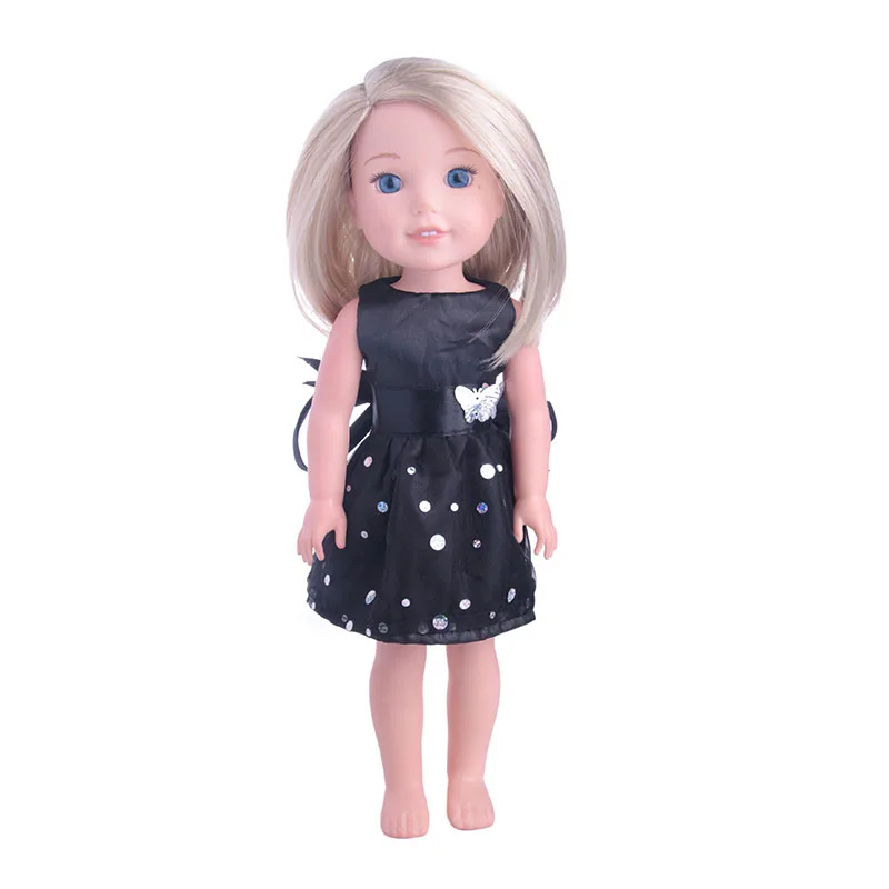 

Doll Dress Best Gift Sequin Bowknot Dress For 14.5 Inch Wellie Wisher Doll Accessories For Generation