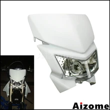 Универсальный эндуро Мотокросс налобный фонарь двойной Спорт Белый фара обтекатель для KTM KLX KLR KL 250 450 650 Байк маяк