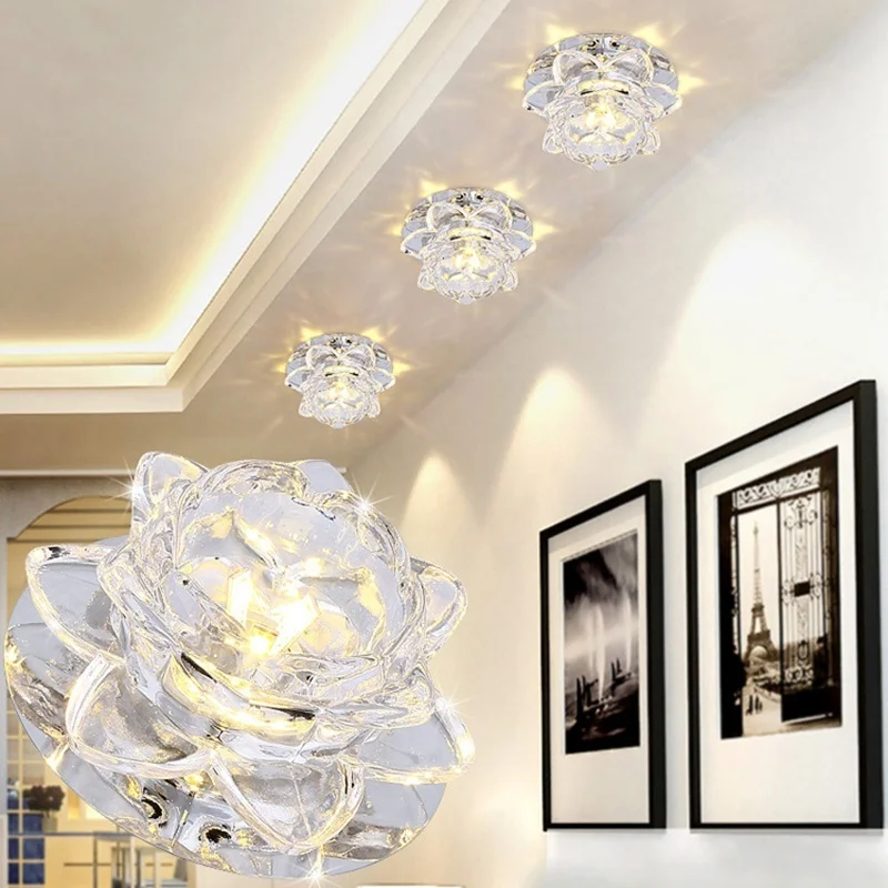 

Brand New Modern Crystal Flower LED Ceiling Light Pendant Lamp Fixture Lighting Downlight