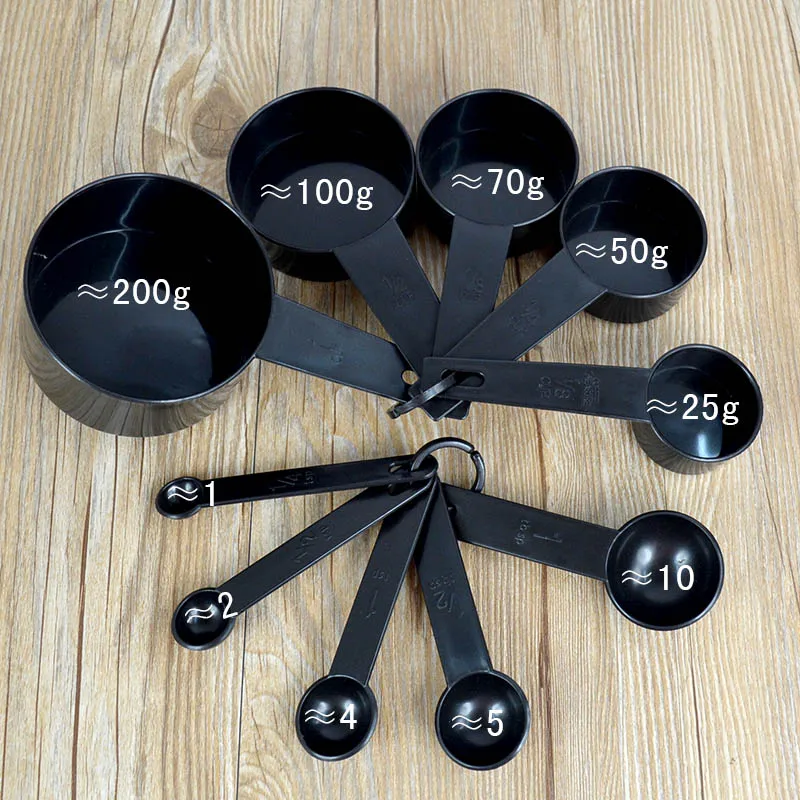 10Pcs Baking Cup Spoon Set Tablespoon Measuring Tool Kitchen Cooking