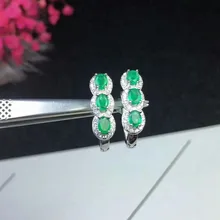 Женские серьги гвоздики из серебра 925 пробы 3 х4