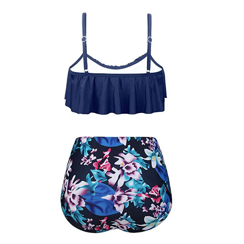 Women High Waist Bikinis Set Swimwear Swimuit Female Retro Beachewear Bikini Set 2019 new hoty sale #4A01 (11)