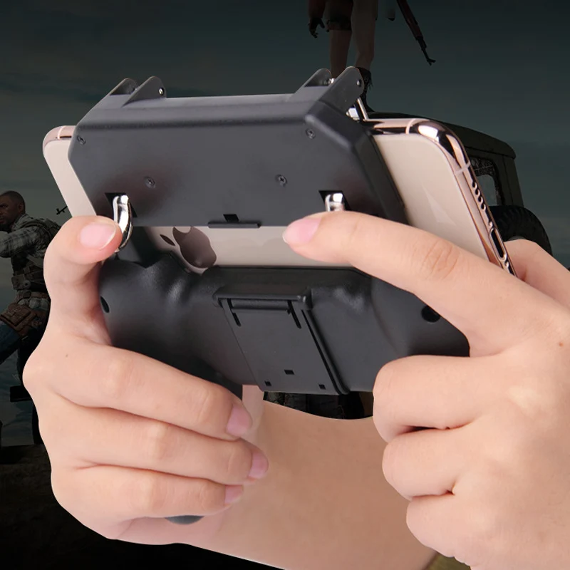 W11 + PUGB мобильный игровой контроллер Free Fire PUBG Джойстик Геймпад металлический L1R1