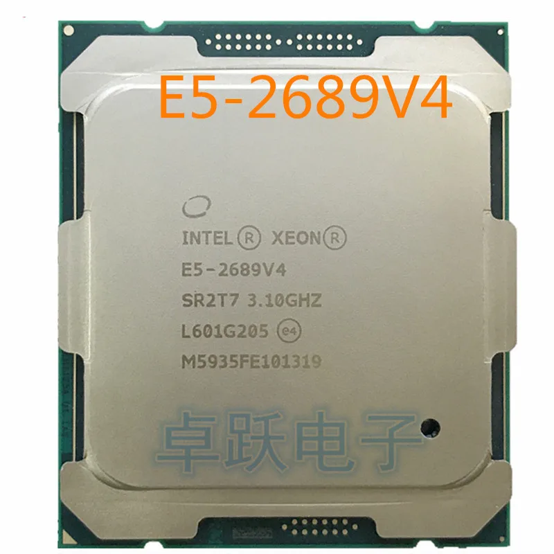 E5 2689V4 Originele Intel Xeon E5 2689V4 3.10GHZ 10 Core 25MB SmartCache E5 2689 V4 FCLGA2011 165W|CPU