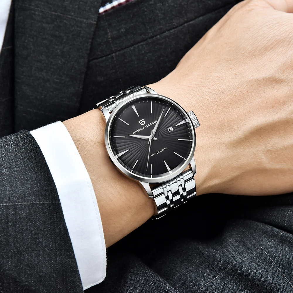PAGANI Дизайн Лидирующий бренд для мужчин Автоматический деловые часы водостойкие Модные Простые бизнес роскошные Relogio Masculino
