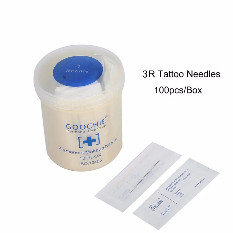 

Goochie 100PC GN5-3R Tattoo Needles Ues for Permanent Makeup Independent Steriled Traditional Tattoo Needles Independent Package