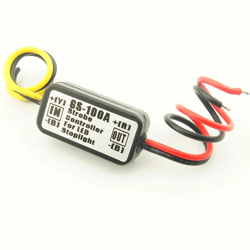 12 V GS 100A светодиодный стоп сигнал стробоскоп с осветительной вспышкой|Адаптеры