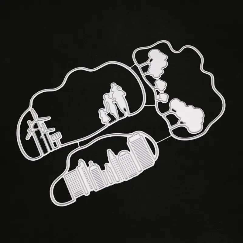 Family Metal Cutting Dies Stencil DIY Scrapbooking Album Stamp Paper Card Craft