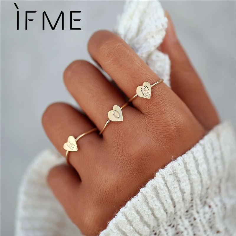 Letter rings for Women
