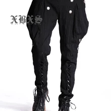 Брюки cultifate one's morality man harlan эластичная манжета хлопковые и льняные брюки для подиума одежда певицы