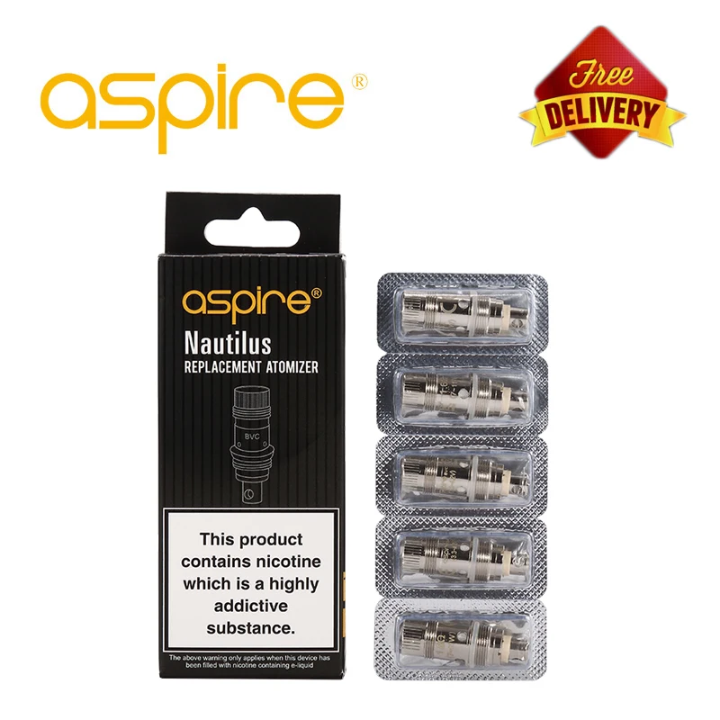 5 шт./лот катушка для вейпа Aspire Nautilus 2 BVC 0 7/1 6/1 8 Ом сменные катушки электронных
