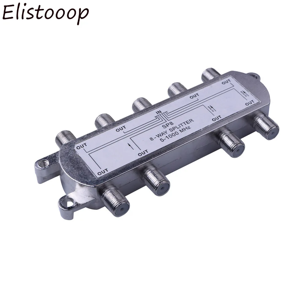 Elistooop 8 Way Port TV сигнальный спутник Sat коаксиальный дуплексер комбинированный