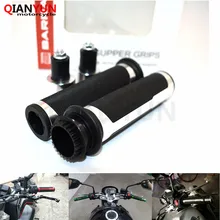 Универсальный 7/8 ''CNC алюминиевая рукоятка для мотоцикла, заглушки, рукоятки для руля, подходит для CB1000 CBR400 CB250 CBR600