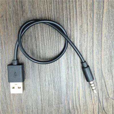 Зарядный кабель USB a male 3 5 мм для компьютера аудио автомобиля MP3 bluetooth гарнитура