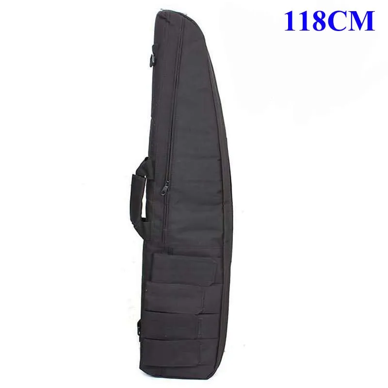 118cm Black Тактическая Сумка для оружия Военная армейская сумка для переноски Наплечная Сумка снайперская винтовка для страйкбола чехол для ружья охотничья Пейнтбольная Защитная сумка для стрельбы - Цвет: 118cm Black
