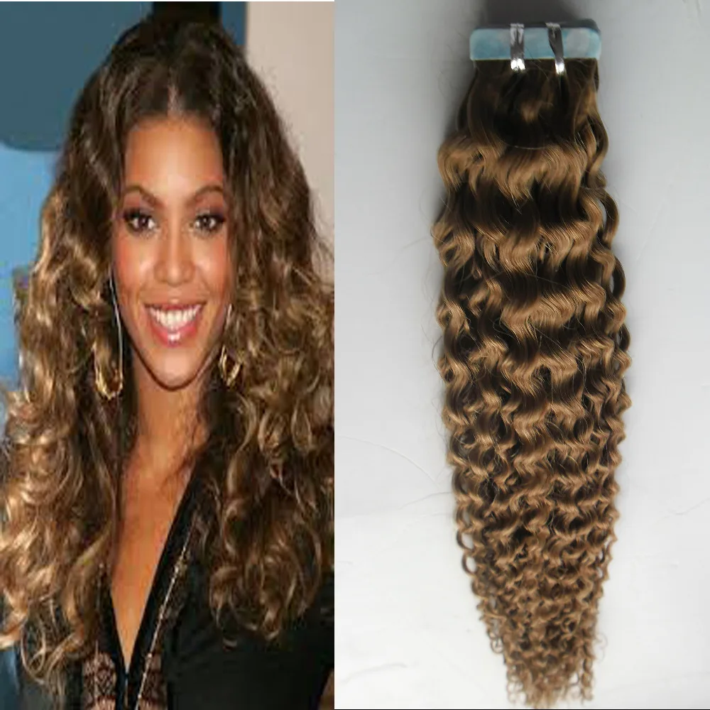 HairExtensionsAdhesive20pcsKinkyCurlyBrazilianVirginRemySkin