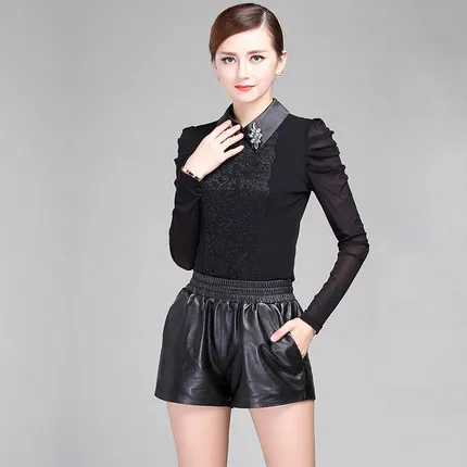 

2019 Leather Shorts Women Leather Shorts K42