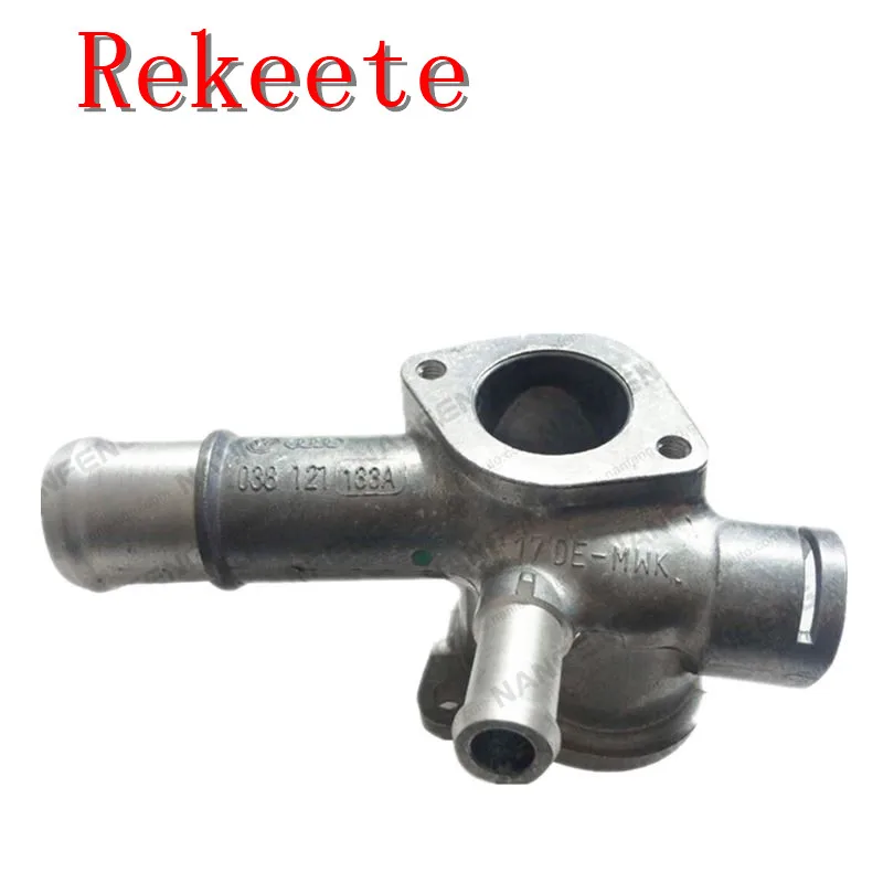 

1pcs Auto cooling system thermostat for MK4 VW VOLKSWAGEN JETTA GOLF BEETLE ALH TDI COOLANT FLANGE MANUAL 038121133A OEM