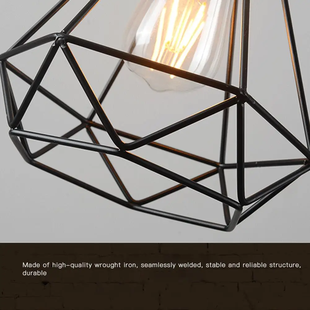 E27 база Ретро промышленный стиль Алмазный потолочный светильник для кофейни магазин одежды Ресторан современная люстра освещение инструмент