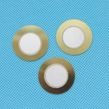 Disco piezo de cobre para campainha, 100 peças, 27mm de espessura, 0.33mm, sensor de pressão, alto-falante, eletrônico diy