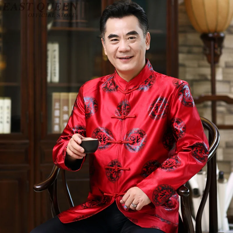 

Traditional chinese clothing for men male shanghai tang suit clothing mandarin collar jacket winter coat men 2018 FF812
