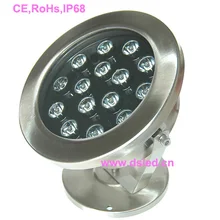 IP68, хорошее качество высокой мощности 15 Вт открытый светодиодный прожектор, свет проектора, 24 В DC, ds-10-61-15w, нержавеющая сталь, 2 года гарантии