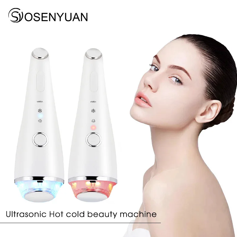 

Face Cold Hot Hammer Photon Beauty Appliance vibrating facial Skin-Tighten Wrinkle Removal LED Light Therapy Skincare Equipment