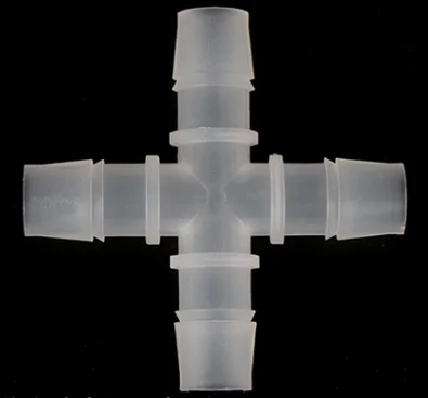

10pcs ID2.4~20mm + Type 90Degree Elbow Bend 4 Splitter Water Connector Joint Adapter Pipe Tube Hose Garden Lawn Irrigation Parts