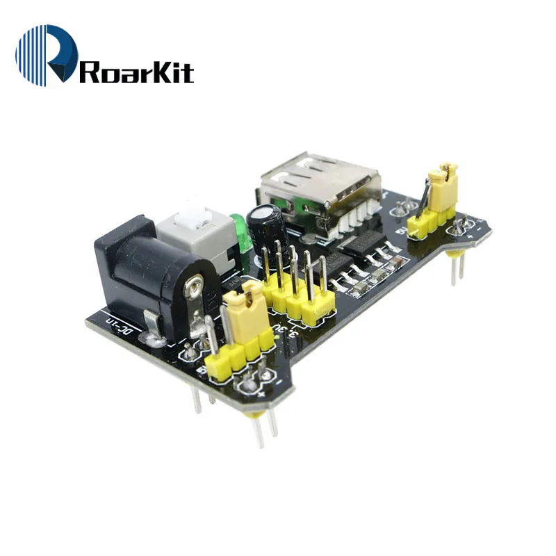Макетная плата MB102 модуль питания 3 В 5 паяльная для Arduino регулятор напряжения
