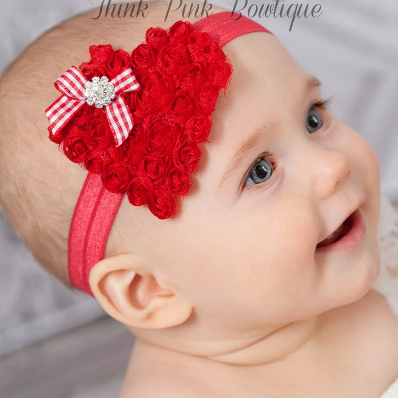 baby hair headbands accessories elastic girl ladybug black red bow