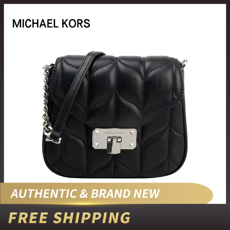 

MICHAEL KORS Damen Tasche SM SHLDR FLAP Leder PEYTON schwarz 35S9SP6C1L bag