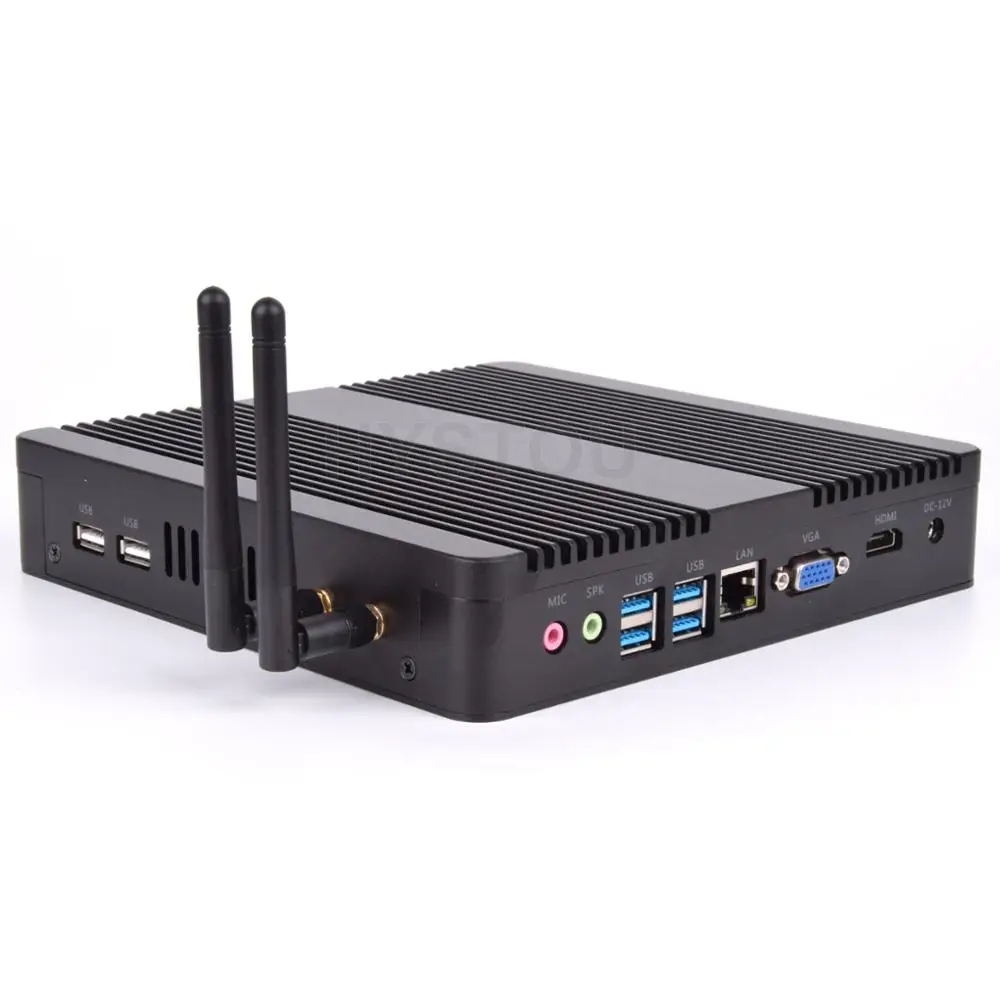 Полностью сплав безвентиляторный мини ПК Windows 10 с Intel Core i7 5550U i5 7200U Minipc i3 7100U