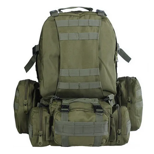 Камуфляжный рюкзак 55L водонепроницаемый внутренний раме высококачественный рюкзак большой размер рюкзак для мальчика дорожная сумка - Цвет: As shown in figure