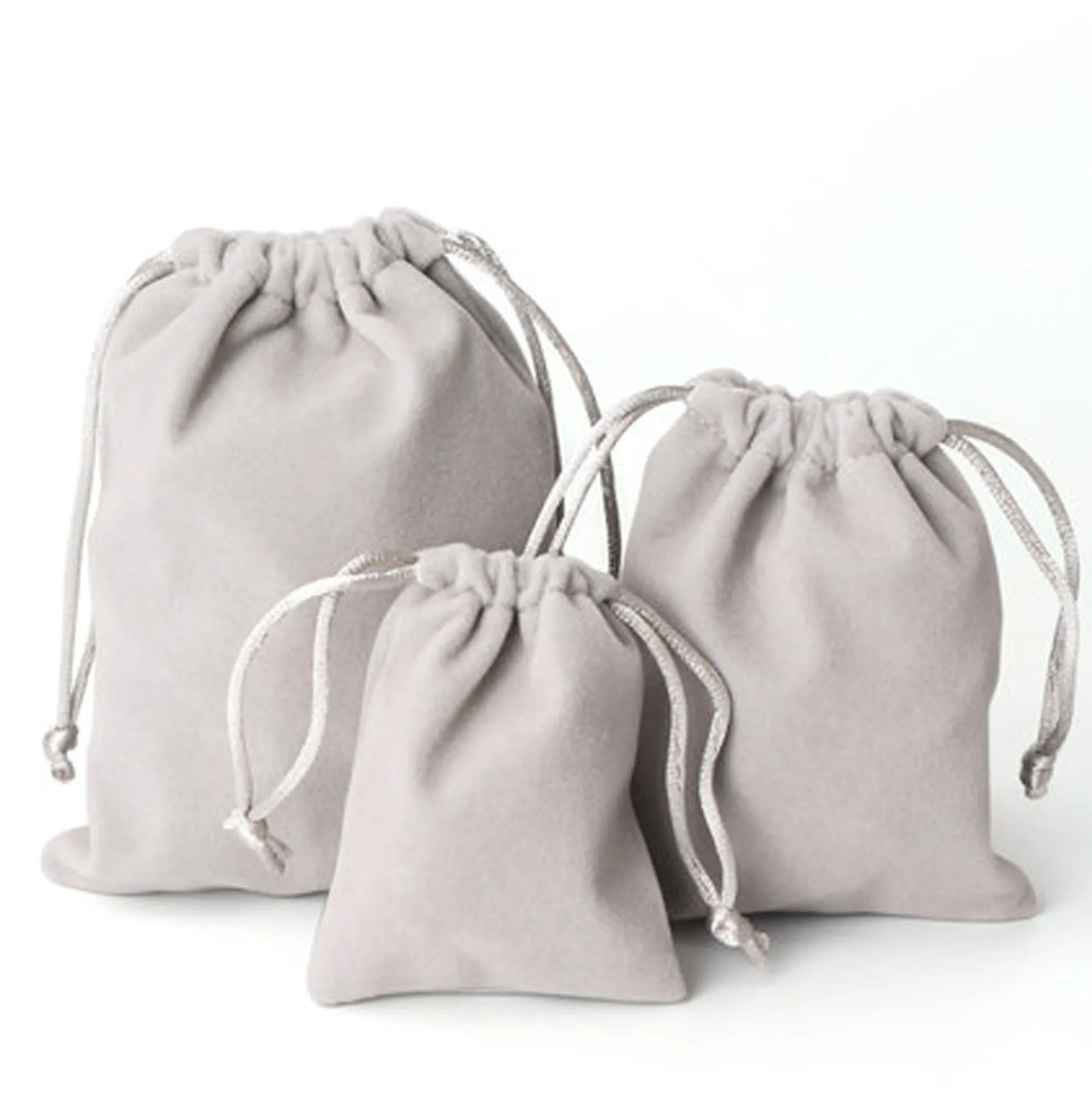 jewelry pouches jewelries organizer storage bag flannel velvet bag packaging bags