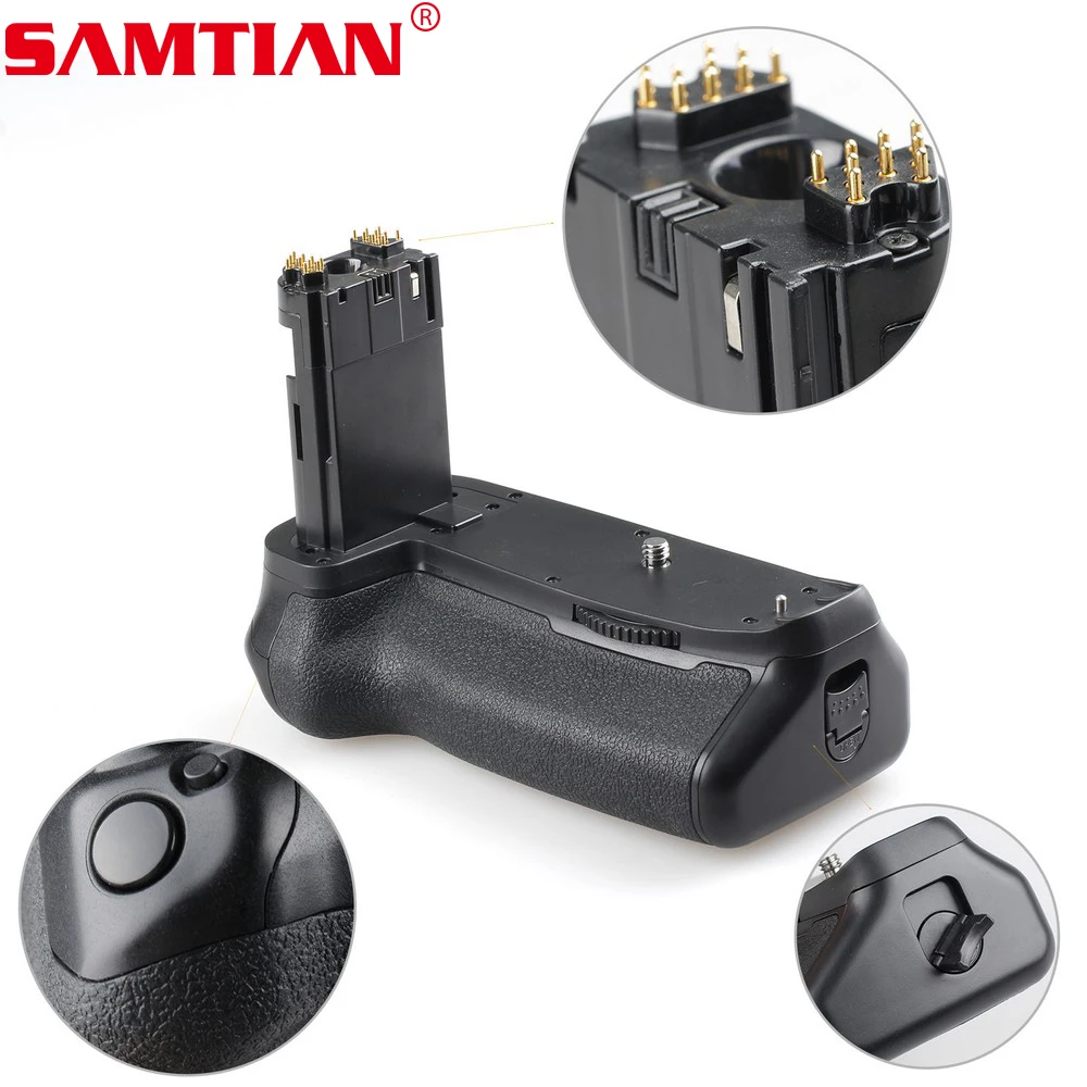 SAMTIAN вертикальный Батарейная ручка держатель для цифровой однообъективной зеркальной камеры Canon EOS 5dmark III 5DS DSLR Камера работать с LP-E6 Батарея или 6 шт. батарейки типа АА