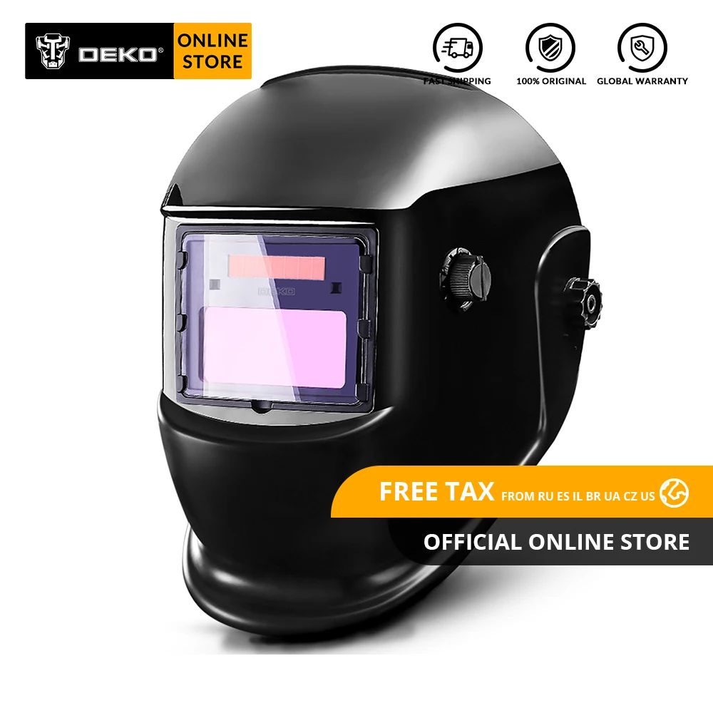 Hot Product  DEKO DKMZ350 Solar Automatic Darkening Welding Helmet Welding Mask Automatic Welding Shield for MIG