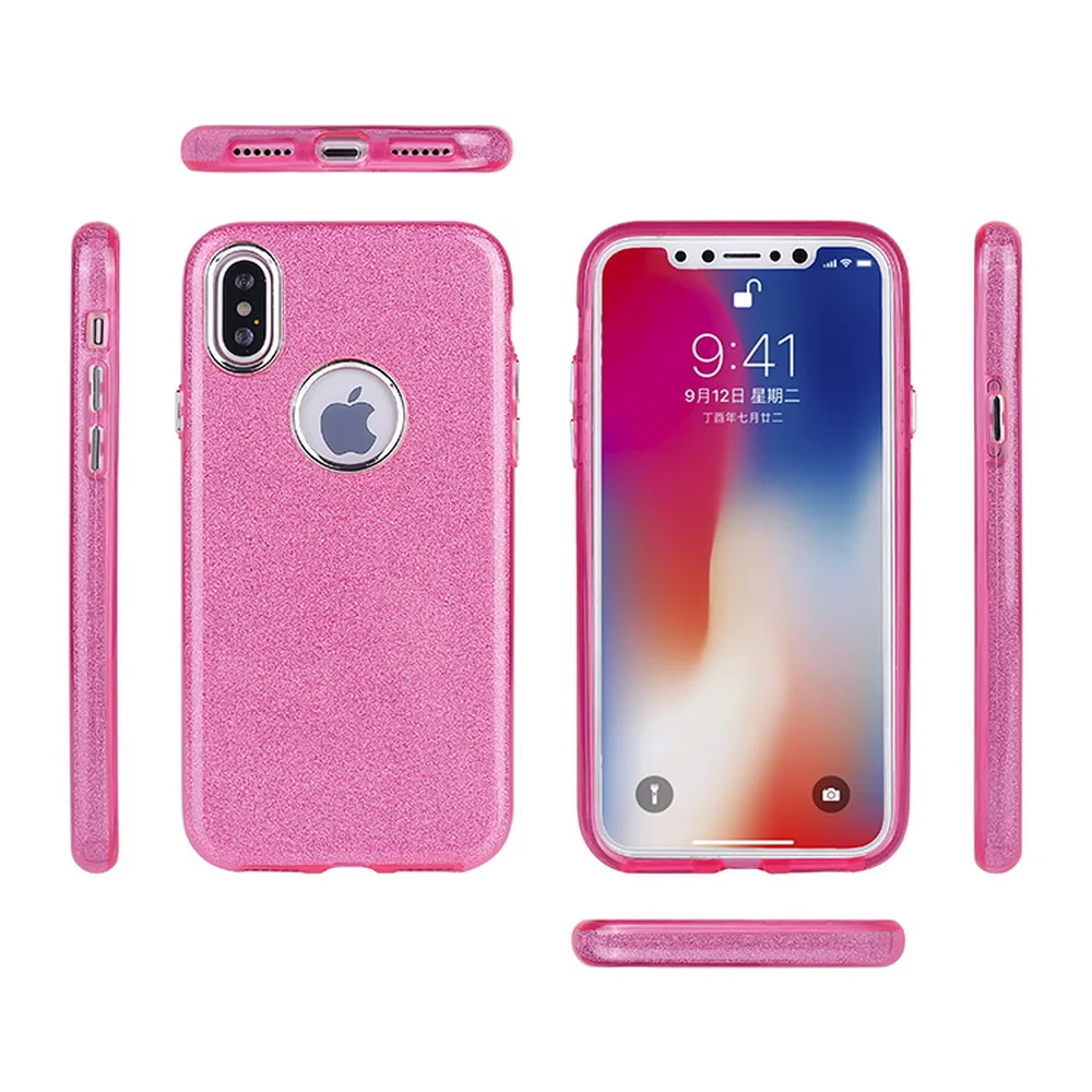 Для Apple IPhone X Кристалл Мода Flash Порошок плюс Цвет Дизайн элементы все включено