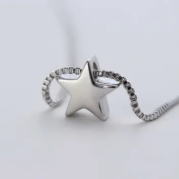 

Silver Color long star necklaces & pendants for women statement necklace fashion