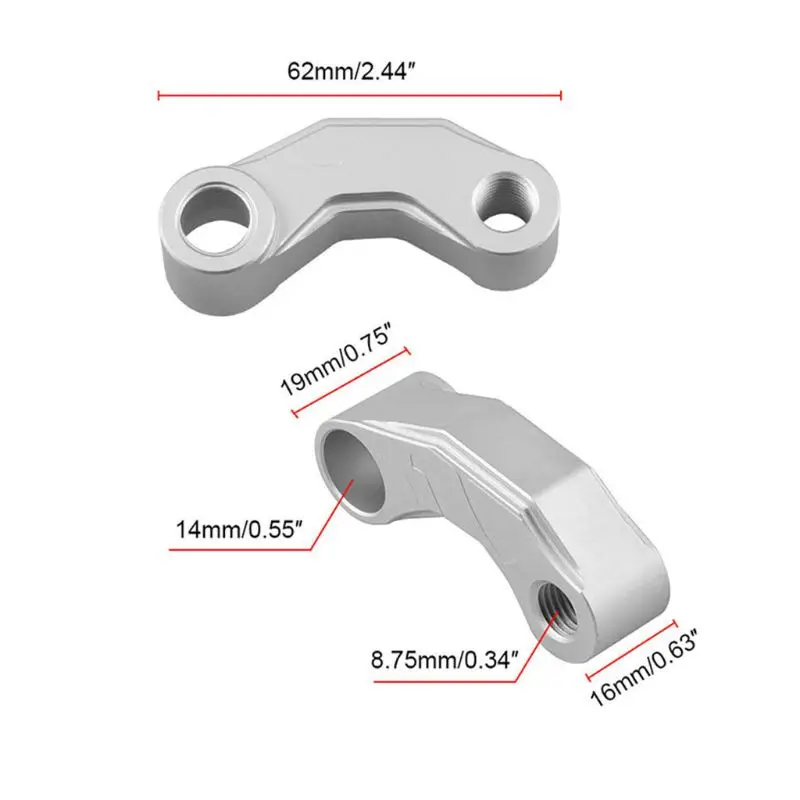 

Modified Motorcycle Extend Rearview Mirror Extension Brackets Adapter For BMW R1200GS LC/R1200 GS LC