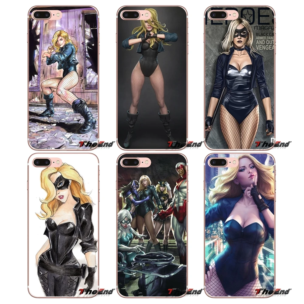 Artgerm черный Канарские комиксы цифровой чехол для samsung Galaxy S2 S3 S4 S5 MINI S6 S7 edge S8 Plus Note 2 3