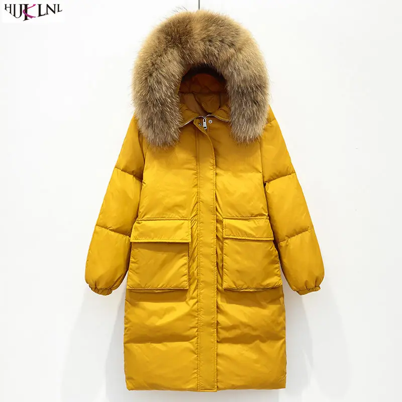 Femmes Pull 2019 yellow Vêtements Brown D'extérieur Doudoune White Femme Fur Capuche Veste Fur Yellow Fur Fur white Extérieur Solide Chauds Black Décontracté Lâche Nouvelles Jaune Fourrure Longue Ac161 D'hiver À black 5Z5r4YqCwx