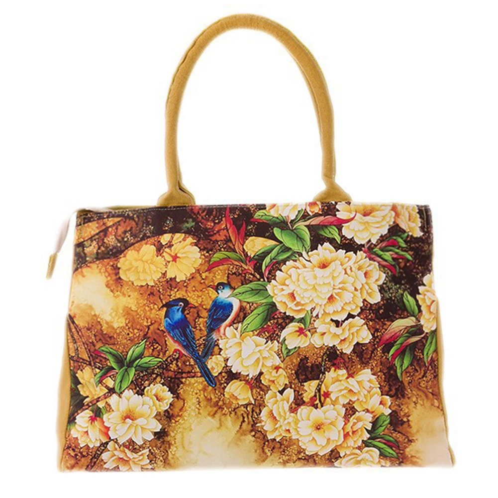 bags handbags women Digital Printing beautiful floral canvas shoulder
