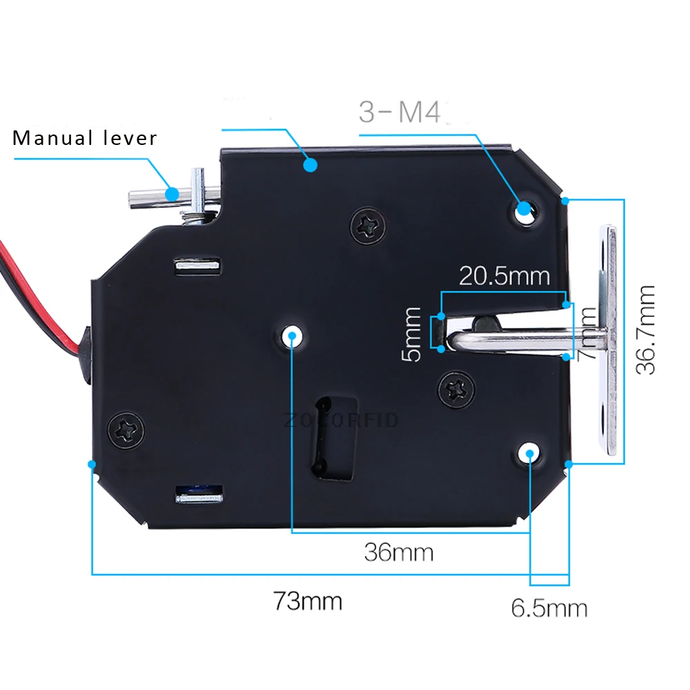 DC-12V открытая рамка Тип электронный дверной замок 12 V/2A для замки для шкафов/Электромагнитные замки/с выдвижными ящиками