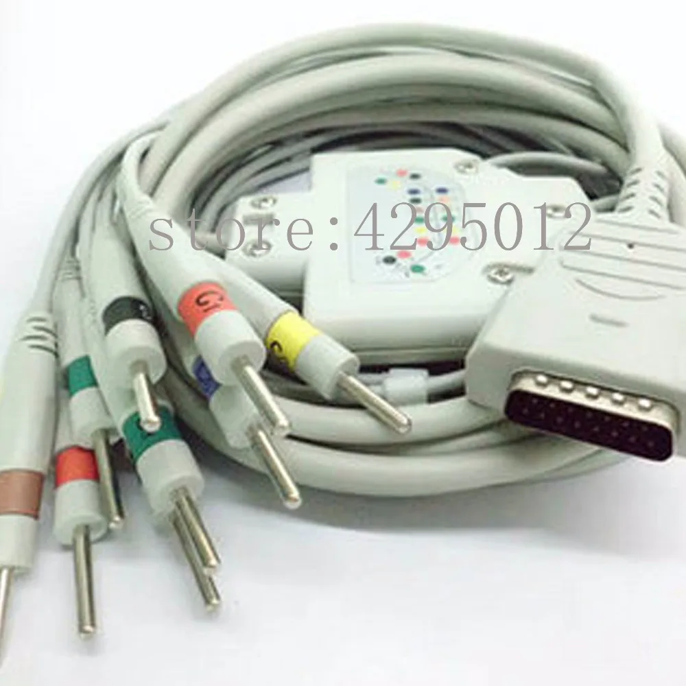 GE Marquette MAC1200/1200ST кабель для пациента с ЭКГ станком цельный десять свинцовых