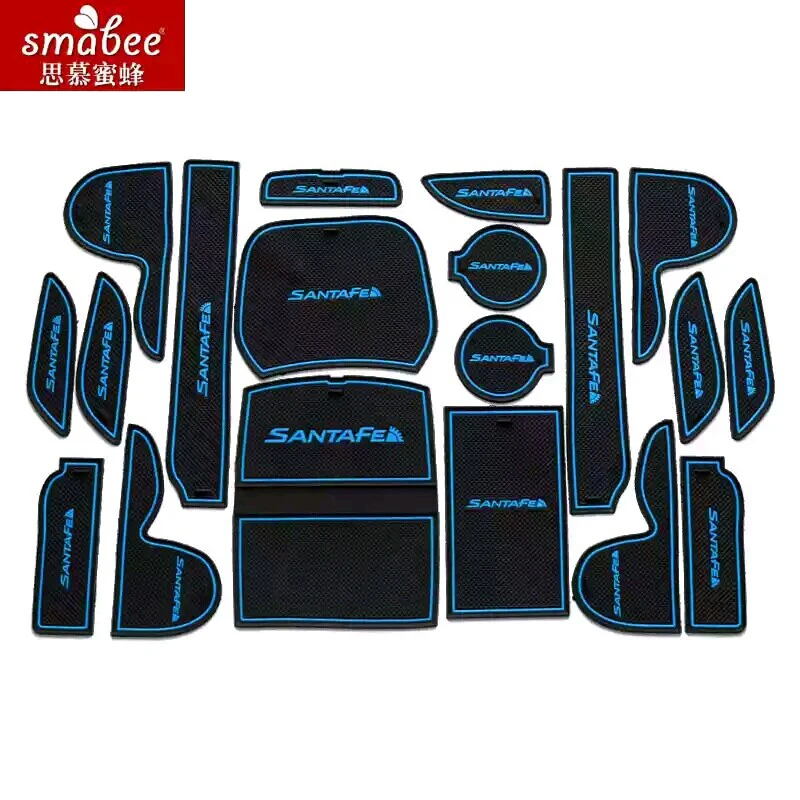 19 шт./компл. для Hyundai Santa Fe IX45 2013 2015 автомобильные аксессуары 3D резиновый коврик