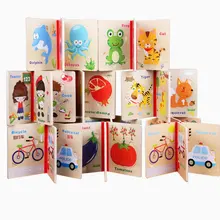 Exempt postage, wooden puzzles, forest animal puzzles, books are made of wood, children's educational toys brown color framed adjustable wing chun wooden dummy made of solid elm wood