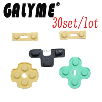 

30SETS/LOT New Multi-Color Replacement for Playstation PS2 Controller Plastic D Pads Rubber Conductive R L button Game Console